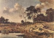 WYNANTS, Jan Landscape with Dune er oil painting reproduction